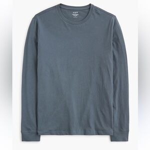 J. Crew Men's washed jersey cotton Long Sleeve Tee | broken-in slim fit basic